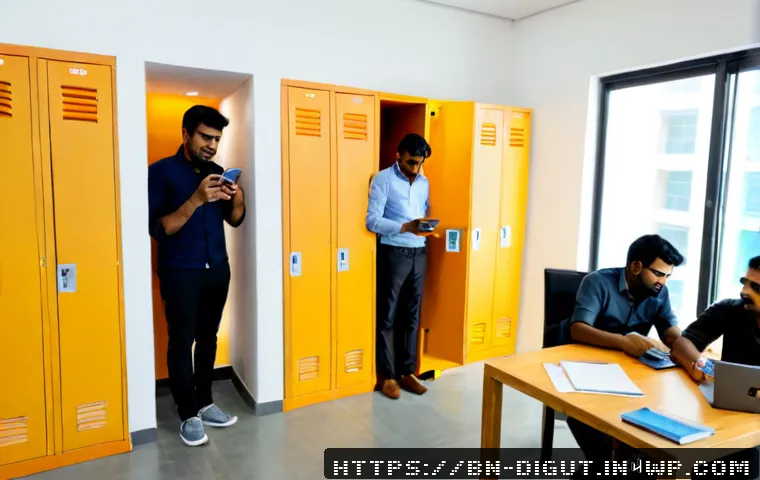 Home 17 디지털 프리 존의 글로벌 화상 회의 환경 - Photorealistic modern Dhaka coworking office with a clearly defined device-free lounge in the foregr...